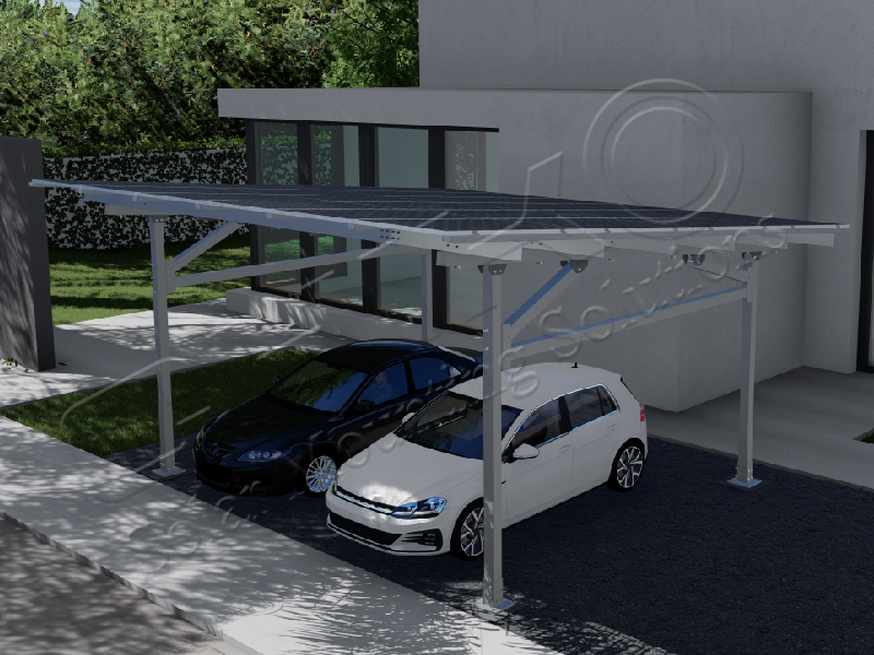 Four-Post Carport Photovoltaic Mounting System — The Perfect Combination of Stability and Efficiency